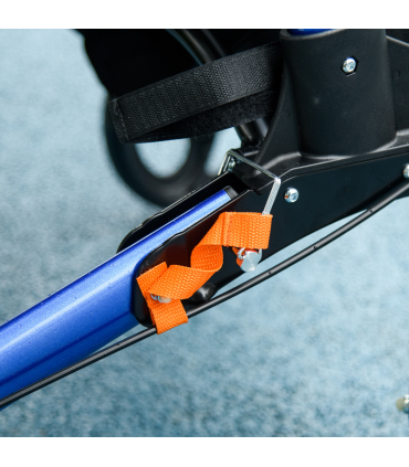 4 Wheel Rollator Walker with Seat Adjustable Mobility Walker with Bag, Blue