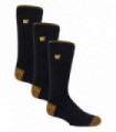 Heat Holders - 3 Pack Work Socks (6-11 / Black)