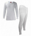 Heat Holders - Mens Long Sleeve Thermal Top & Long Johns (M / White)