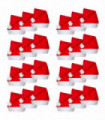 24 Santa Claus Christmas Hats