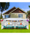 10'x20' Outdoor Party Tent with 6 Removable Sidewalls, Waterproof Canopy Patio Wedding Gazebo, White