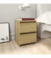 vidaXL Bedside Cabinet Sonoma Oak 30x30x40 cm Engineered Wood