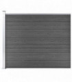 Fence Panel WPC 175x146 cm Black