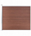 Fence Panel WPC 175x146 cm Brown