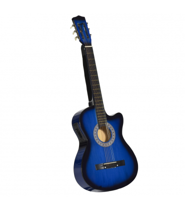 HOMCOM Beginner Acoustic Electric Cutaway Guitar Kids Guitar and Junior Guitar