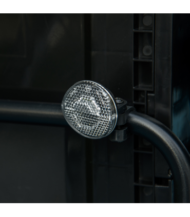 HOMCOM Bicycle Trailer with 65L Foldable Storage Box and Pneumatic Tyres, Black