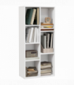 HOMCOM Bookcase Modern Bookshelf Cabinet for Home Office White