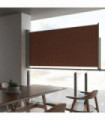 Patio Retractable Side Awning 120x300 cm Brown
