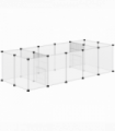 Pet Playpen, 18 Panels DIY Small Animal Cage for Guinea Pigs Hedgehogs