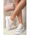 Platform Wedge Lace Up Trainers