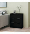 Sideboard Black 60x30x70 cm Engineered Wood