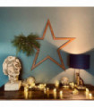 Christmas Decorations Large Rusty Star 70cm Brown Steel Vintage Style Decor