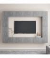 vidaXL 8 Piece TV Cabinet Set Concrete Grey Engineered Wood