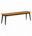 vidaXL Bench 160x40x45 cm Solid Wood Mango and Iron