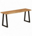 vidaXL Bench with Live Edge 105 cm Solid Wood Acacia