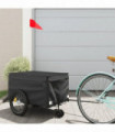 vidaXL Bike Trailer Black 30 kg Iron