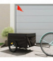 vidaXL Bike Trailer Black 45 kg Iron
