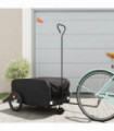 vidaXL Bike Trailer Black 45 kg Iron