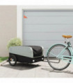 vidaXL Bike Trailer Black and Grey 45 kg Iron