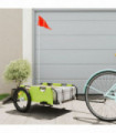 vidaXL Bike Trailer Green Oxford Fabric and Iron