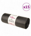 vidaXL Bin Bags 150 pcs Black 240 L