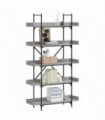 vidaXL Bookcase 5-Tier Grey Sonoma 100x33x180.5 cm Engineered Wood