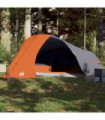vidaXL Camping Tent Dome 4-Person Orange Waterproof