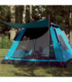 vidaXL Camping Tent Dome 5-Person Blue Quick Release