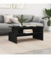vidaXL Coffee Table Black 90x55x42.5 cm Engineered Wood