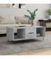 vidaXL Coffee Table Concrete Grey 102x50x40 cm Engineered Wood