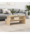 vidaXL Coffee Table Sonoma Oak 90x55x42.5 cm Engineered Wood
