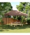 vidaXL Foldable Party Tent Pop-Up Brown 410x279x315 cm