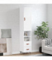 vidaXL Highboard White 34.5x34x180 cm Engineered Wood