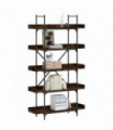 vidaXL Bookcase 5-Tier Smoked Oak 100x33x180.5 cm Engineered Wood