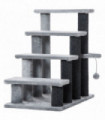 PawHut Pet Stairs with 4-step Stair, Scratching Posts, Platforms, Toy Ball