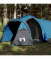 vidaXL Camping Tent Tunnel 2-Person Blue Waterproof