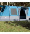vidaXL Camping Tent Tunnel 4-Person Blue Waterproof