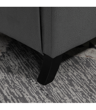 HOMCOM Button Tufted Microfibre Cloth Recliner Armchair for Living Room, Grey