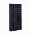 HOMCOM CD DVD Media Storage Shelves Display Shelf Racks Wooden Frame Black