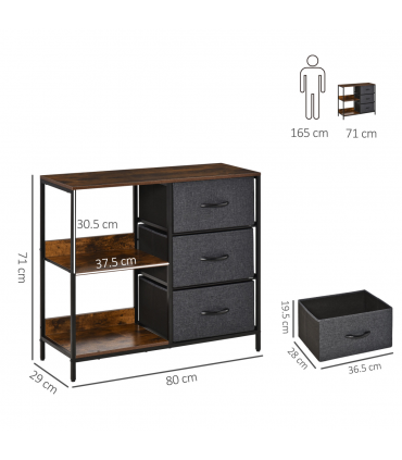 Fabric Drawer Unit