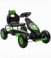 HOMCOM Children Pedal Go Kart w/ Adjustable Seat, Rubber Wheels, Brake - Green