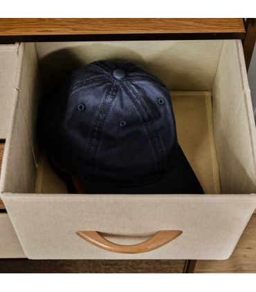 HOMCOM Closet Dresser, Dresser Tower With 5 Linen Fabric Drawers Steel Frame