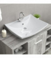 Luxury Ceramic Basin Rectangular with Overflow & Faucet Hole