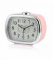 Ravel Mid sized Bedside Quartz Alarm Clock - Pink / Silver RC042.5C