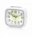 Ravel Mid sized Bedside Quartz Alarm Clock White RC044.4