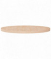 Round Table Top Ø90x4 cm Untreated Solid Wood Oak