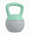SPORTNOW 8KG Kettlebell with Soft Body and Non-Slip Handle, Grey and Green
