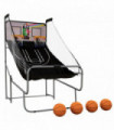 SPORTNOW Basketball Arcade Game with Double Hoops, Electronic Scorer