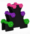 SPORTNOW Hex Dumbbells Set with Dumbbell Rack, 2 x 1kg, 2 x 2kg, 2 x 3kg