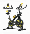 SPORTNOW Indoor Exercise Bike Stationary Bike for Home Gym Workout, Yellow